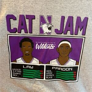 RARE Northwestern Men’s Basketball “Space” Jam XL T-Shirt | Senior Night ‘19